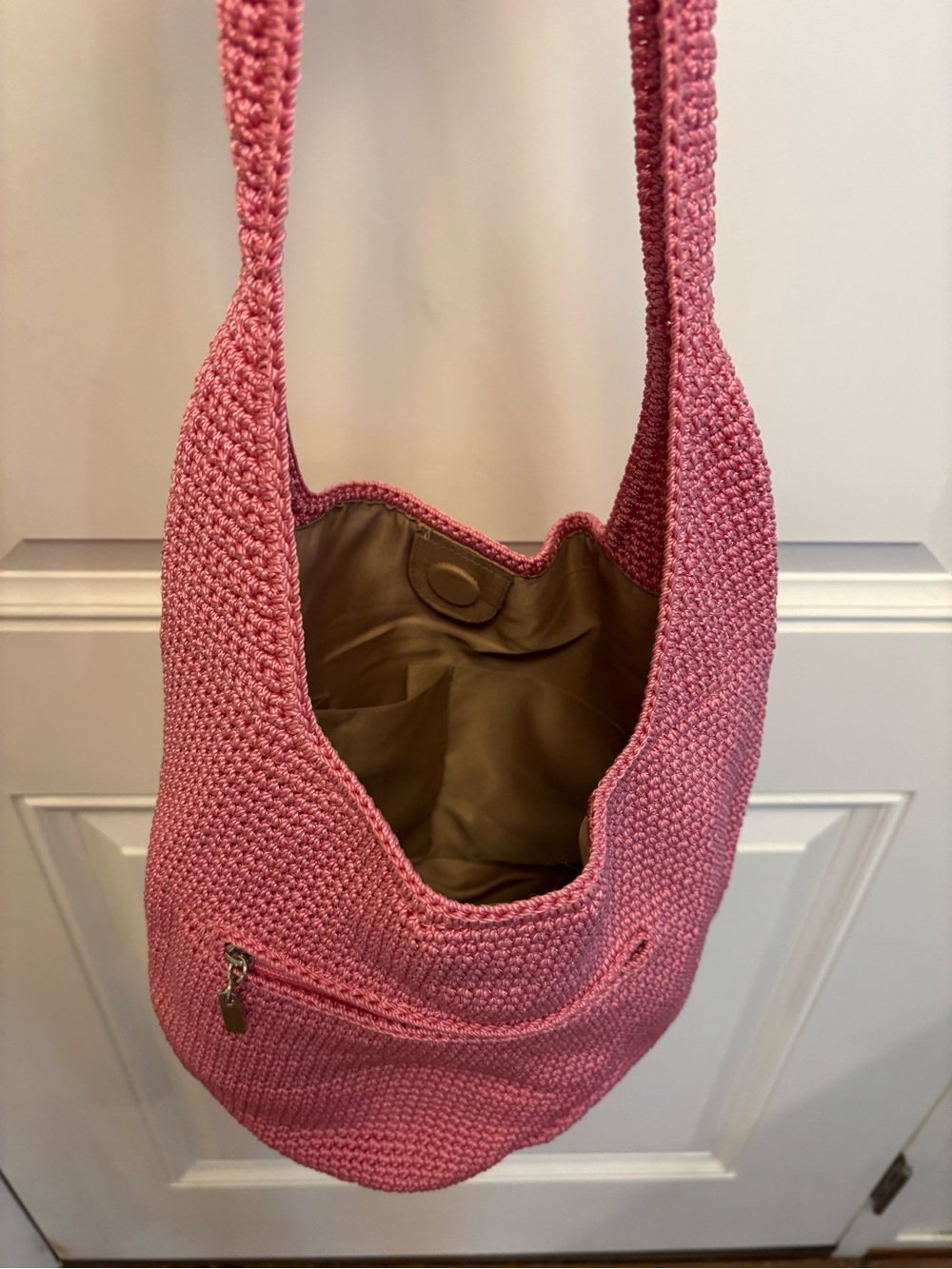 The SAK Crochet-Style Pink Shoulder Bag - Picture 2 of 2